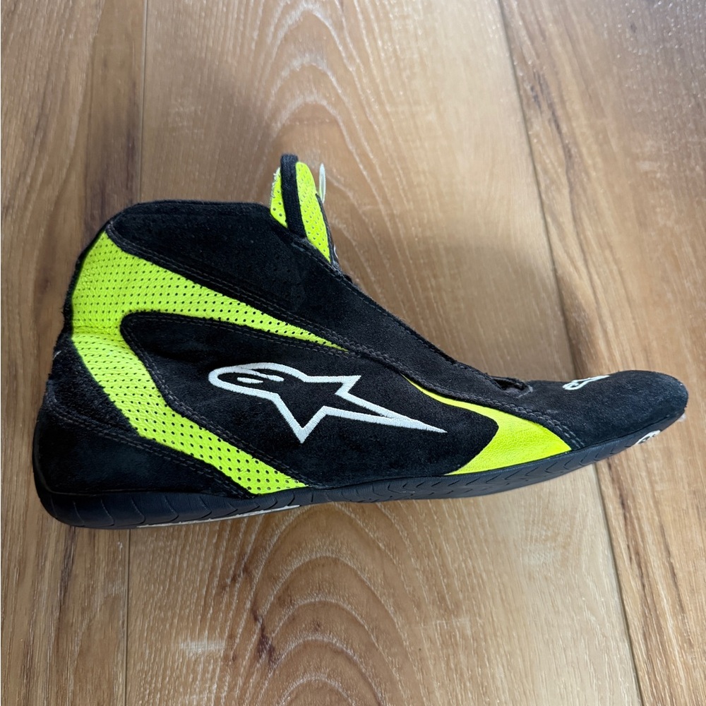 Alpinestars Men's Black and Neon Yellow Athletic Shoes
